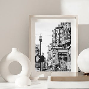 Nashville Print Black and White Nashville Wall Art Nashville Poster Country Music Art Decor Nashville Tennessee Print Tennessee Art Poster
