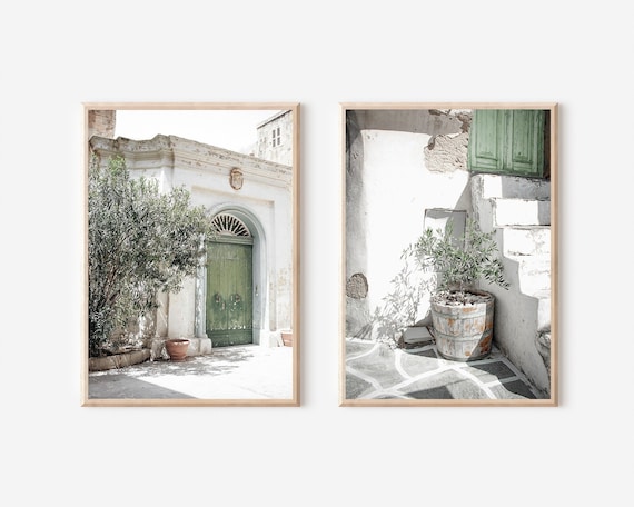 Italy Art Print Set: Olive Tree, Mediterranean Decor (Digital Download)
