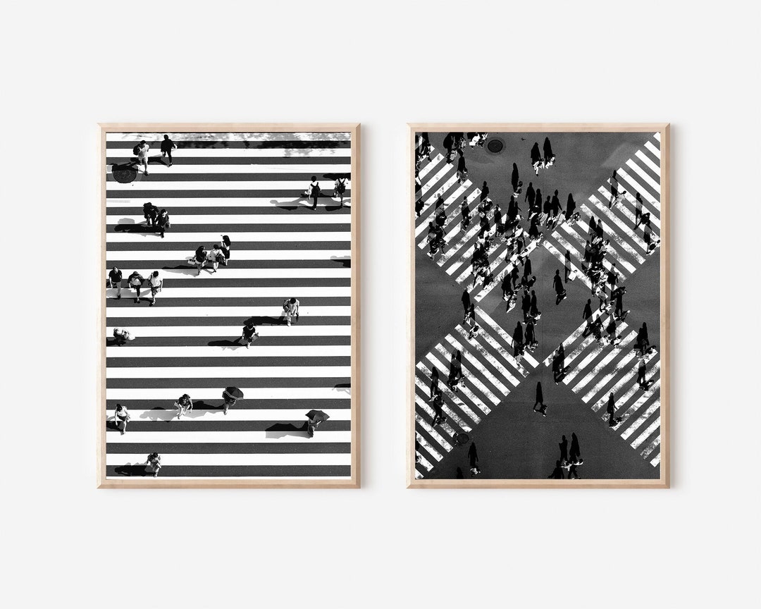 Tokyo Travel Print Black and White, Tokyo Shibuya Crossing, Tokyo Wall