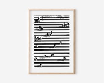 Tokyo Shibuya Crossing Print: Black and White Japan Travel Art (Digital Download)