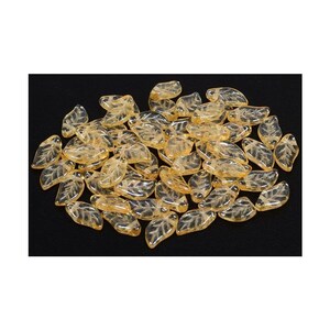 Leaf Beads, 6 x 12 mm, Czech Glass Beads