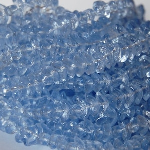 Arc Angel Wings Pressed Glass Beads, 8 x 2 mm, Czech Crystal Glass Beads