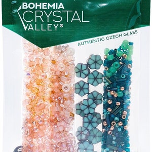Czech Glass Beads Set, Bundle, Japaneese TOHO Seed Beads for Jewelry Making Set, Bohemia Crystal Valley