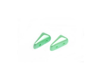 Vexolo 2-hole Triangle Beads, 5 x 8 mm, Czech Glass Beads