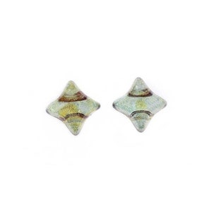 WibeDuo 2-hole Beads Star Cross, 8 x 8 mm, Czech Glass Beads