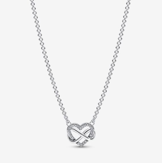 Sparkling Infinity Collier Necklace For Pandora 925 Sterling Silver Party  Jewelry Designer Necklaces For Women Girlfriend Gif Chain Necklace With  Original Box From Sellerstart, $16.31 | DHgate.Com