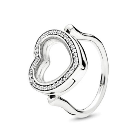 Heart locket ring deals