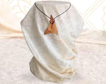 Nature Spirit Jewelry – Hand-Carved Wooden Pendant by Artist Simone C. Levy | Unique Gift Idea