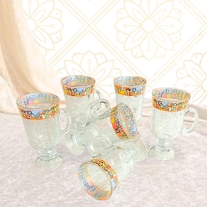 Set of 6 Sebab Tea Glasses – Authentic Eritrean/Ethiopian Tea Tradition