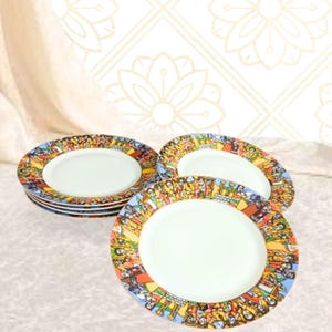 6-teiliges Sebab-Tellerset – Authentische eritreisch/äthiopische Tafelkultur