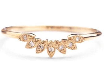 IGI Certified Lab Grown Diamond Engagement Ring, 0.10 CT Round Cut Lab Grown Diamond Ring, Lab Created Diamond Jewelry, 14K Yellow Gold Ring