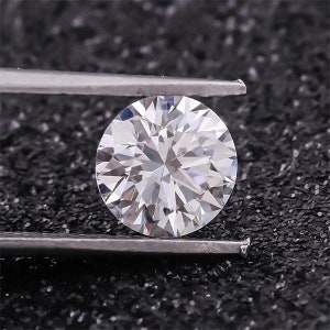 in this image lab grown diamond loose 1 MM and 2 mm  Diamond Round Brilliant Cut Lab Grown Loose Diamond White Diamond Gemstone- Top Quality Diamond for Jewelry Making D E F color  and  VS1 VS2 quality