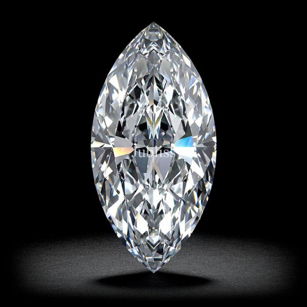 6x3mm Marquise Cut Diamond Loose For Ring/ 0.25ct Marquise Cut Lab Grown Diamond Halo Pendant/ DEF VS Eco-Friendly Diamond Loose For Her