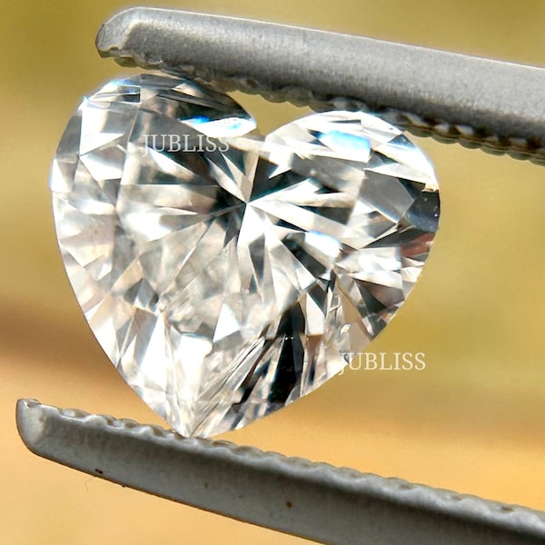 Heart Shape Diamond Lab Grown Diamond for Earrings or Ring Making 3.25 X 3 mm Diamond for Personalized Gifts