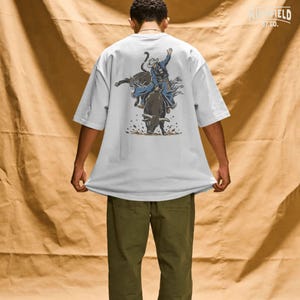 Bull rider PNG featuring a cowboy in motion on a bucking rodeo bull with rough dirt details, made for rodeo fans and cowboy shirt designs.