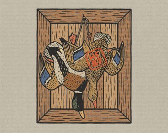 Tote Stockente Jagd PNG | Wasservögel Clipart für Shirt Design (digitaler Download)
