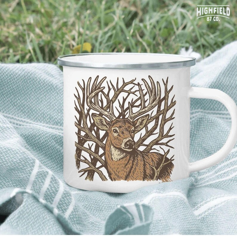 Forest deer png illustration showing a buck with antlers for hunting designs