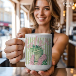 fun summer fashion alligator png design with girly accessories later text preppy coastal aesthetic digital download for sublimation shirts