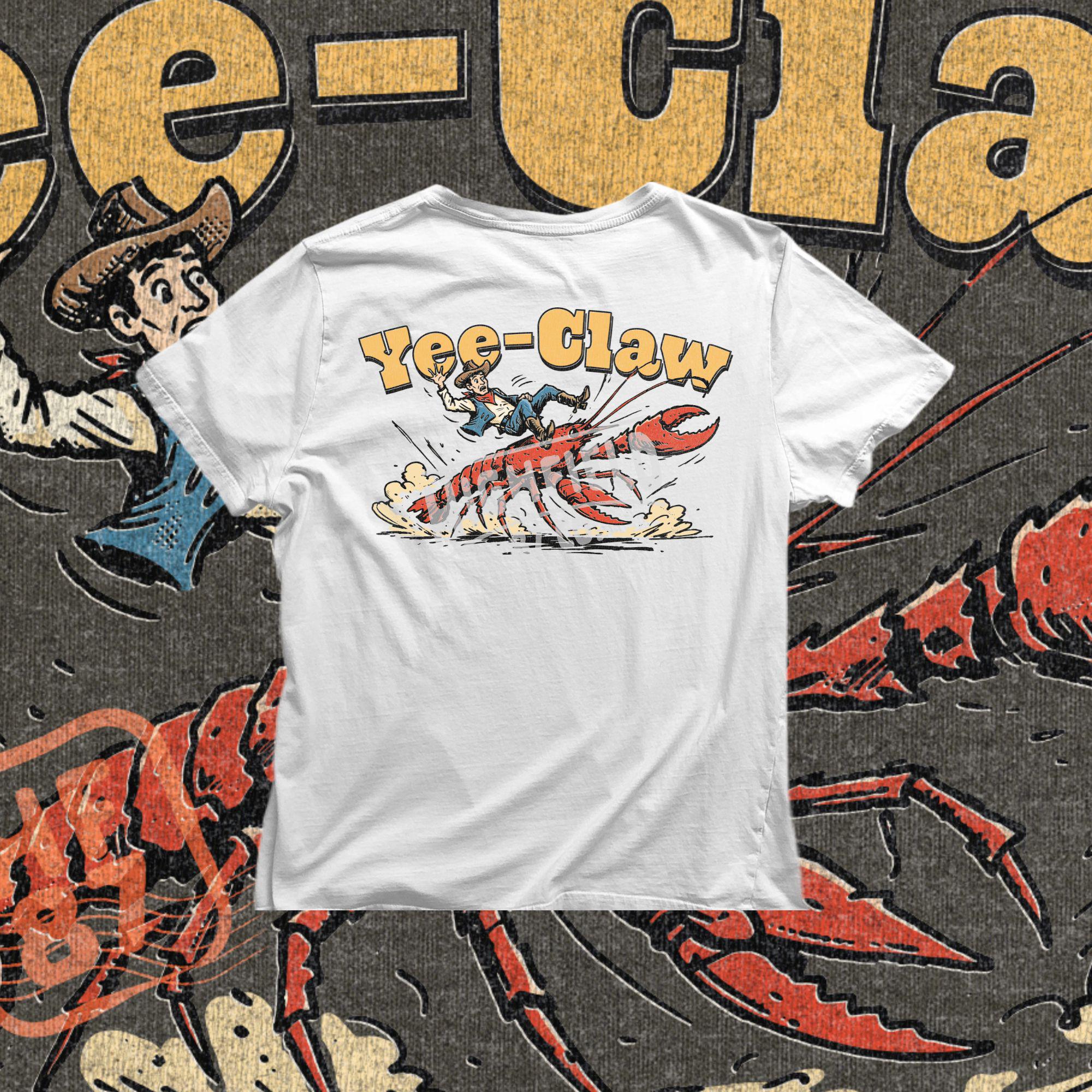 Yee Claw Crawfish PNG | Cowboy Riding Crawdad Rodeo Design (digital ...