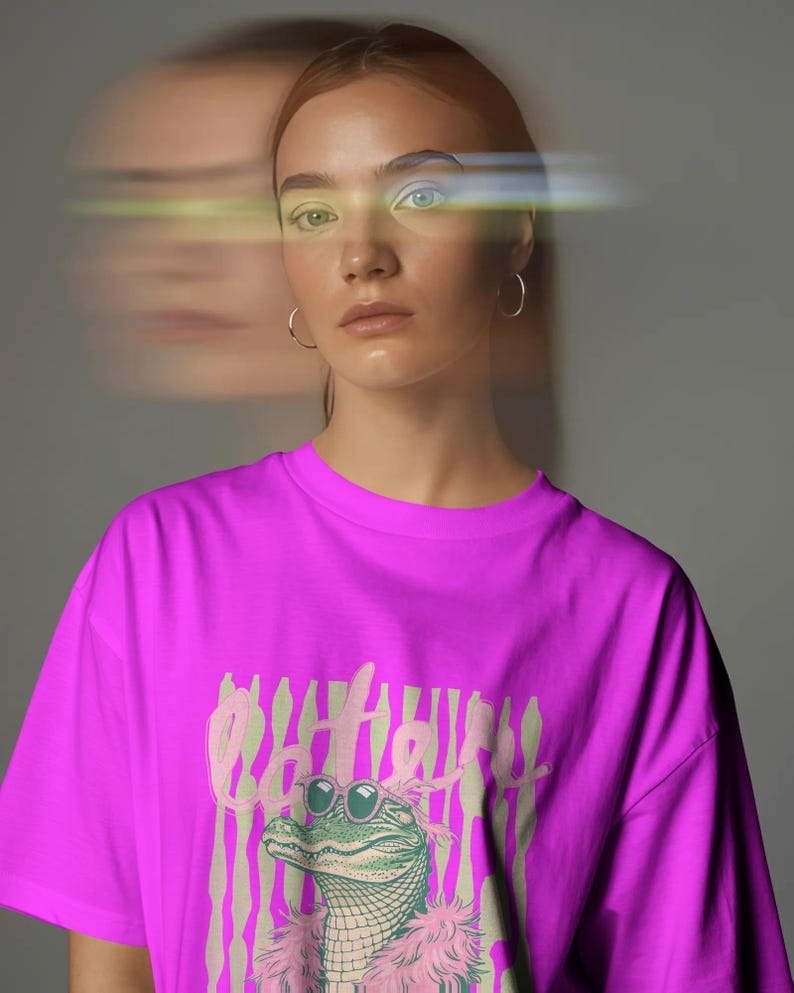 cool alligator png later gator design with pink sunglasses and trendy outfit summer vacation tshirt graphic