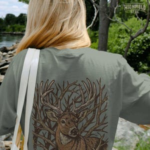 Whitetail deer png artwork created for deer hunting and outdoor apparel
