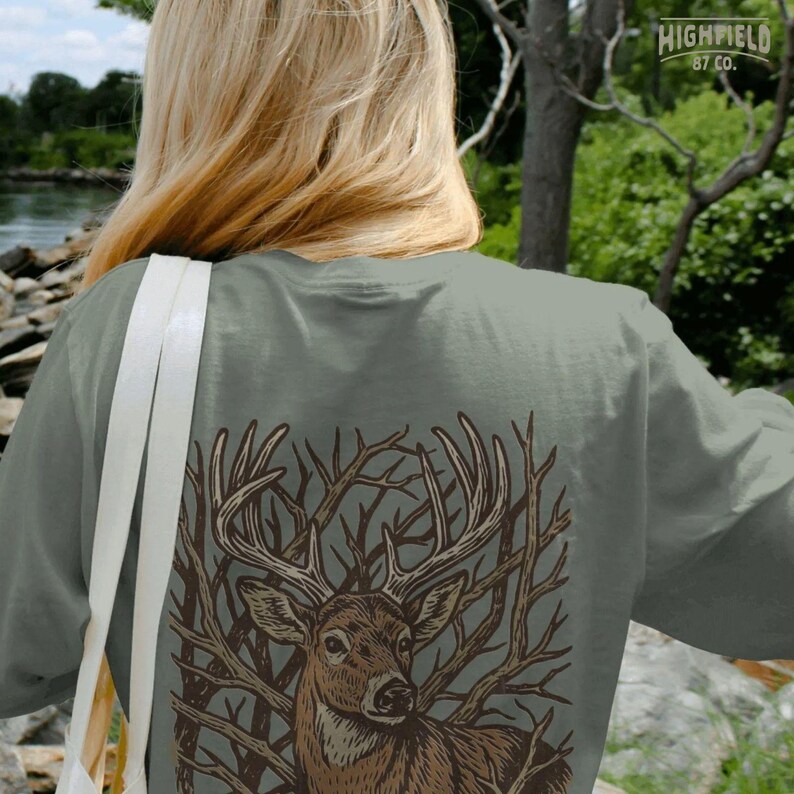 Whitetail deer png artwork created for deer hunting and outdoor apparel