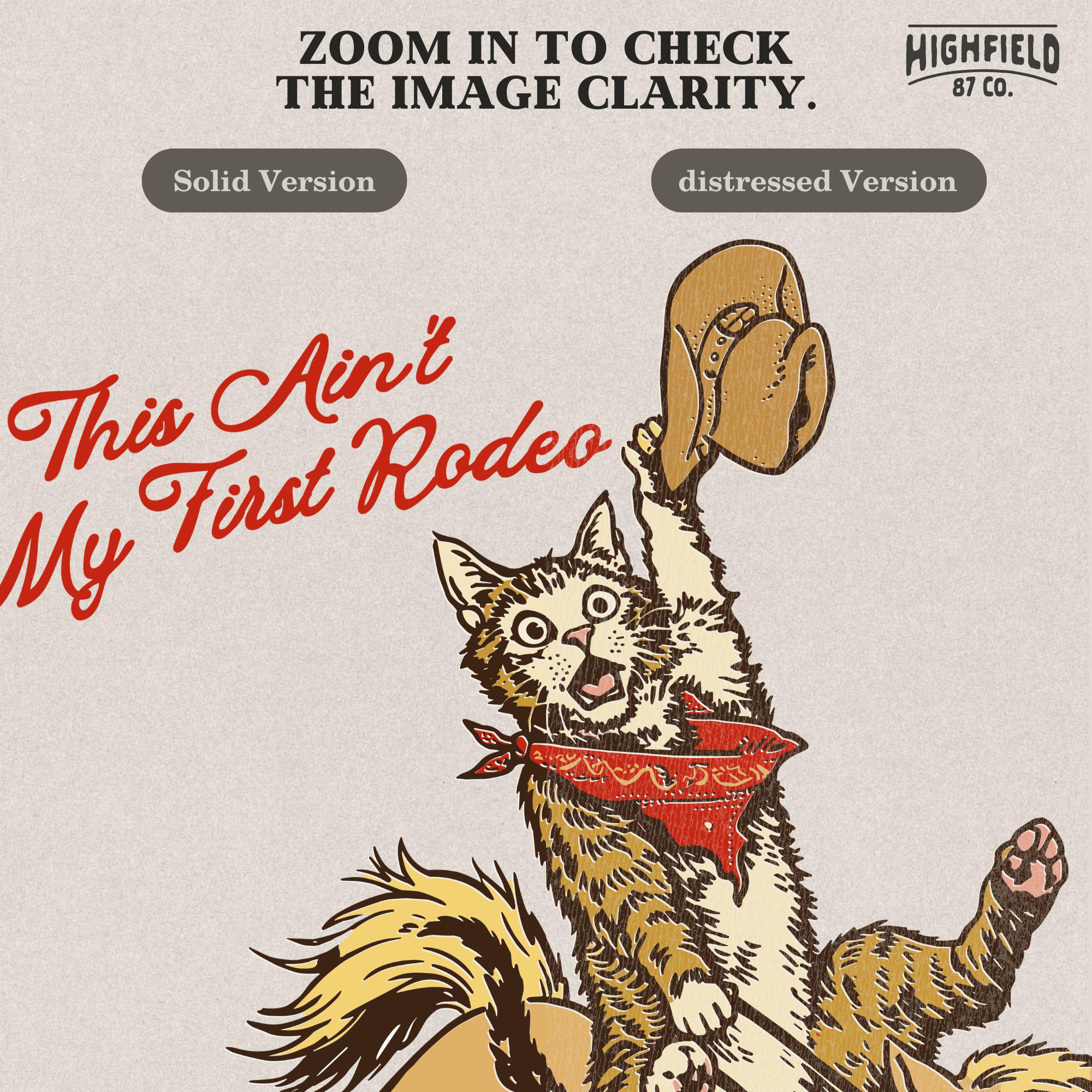 Deer Riding Cat Funny Cowboy Cat Riding Horse PNG, This Ain’t My First Rodeo Cat ...