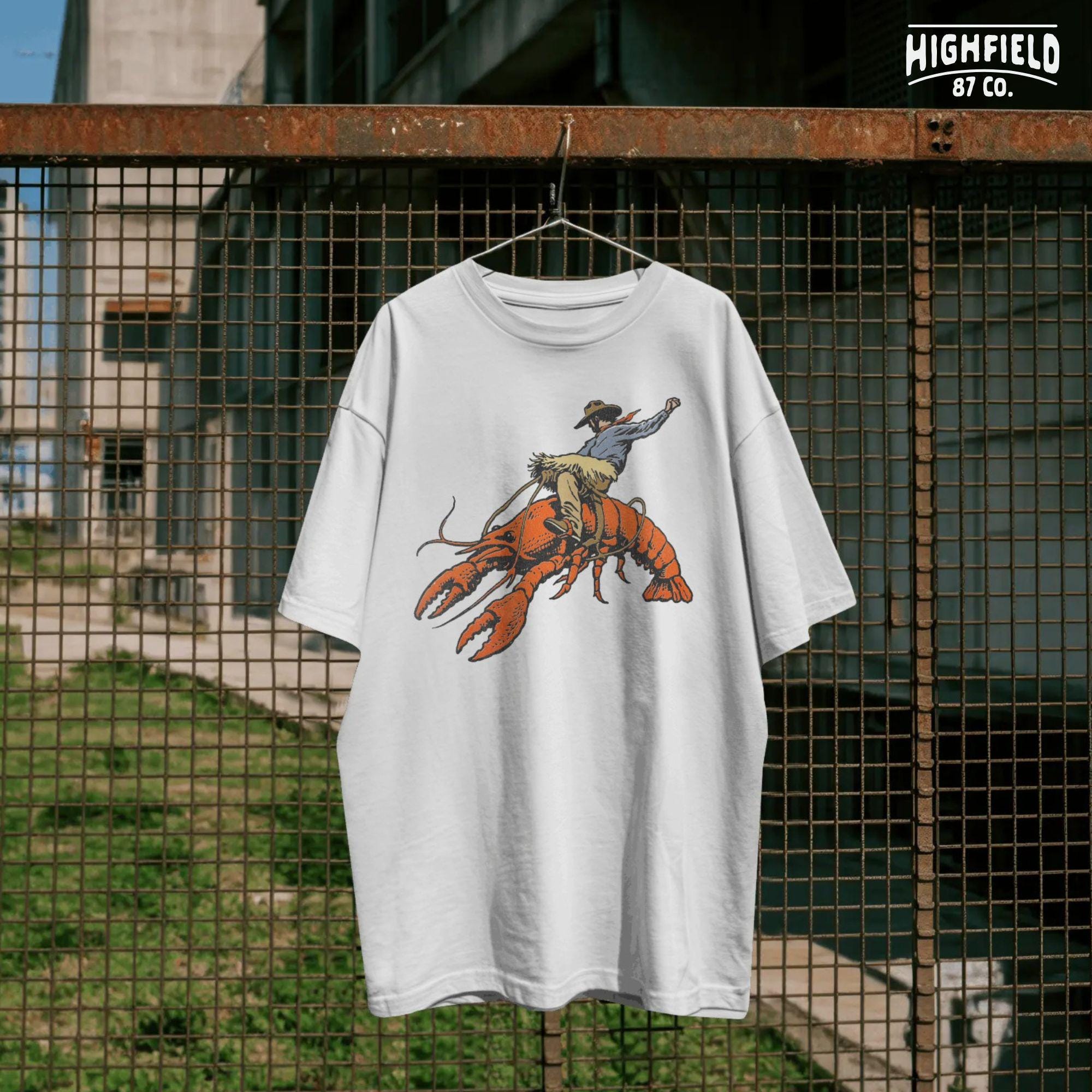 Cajun Rodeo Crawfish PNG Funny Cowboy Design, Cowboy Riding Crawfish ...