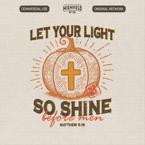 Fall Christian Pumpkin PNG, Scripture Sublimation Design (Digital Download)