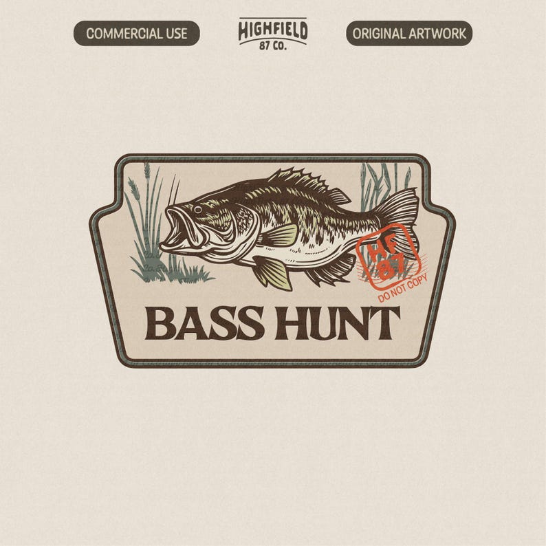 Bass Fishing PNG Bass Hunt Largemouth Vintage Digital Download Shirt ...