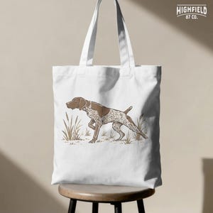 Digital download PNG featuring German Shorthaired Pointer artwork for hunting dog shirts, bird dog gifts, and upland hunter apparel.