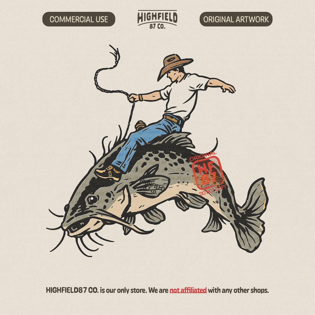 Cowboy Riding Catfish PNG, Funny Fishing Western Design, Rodeo Cowboy ...