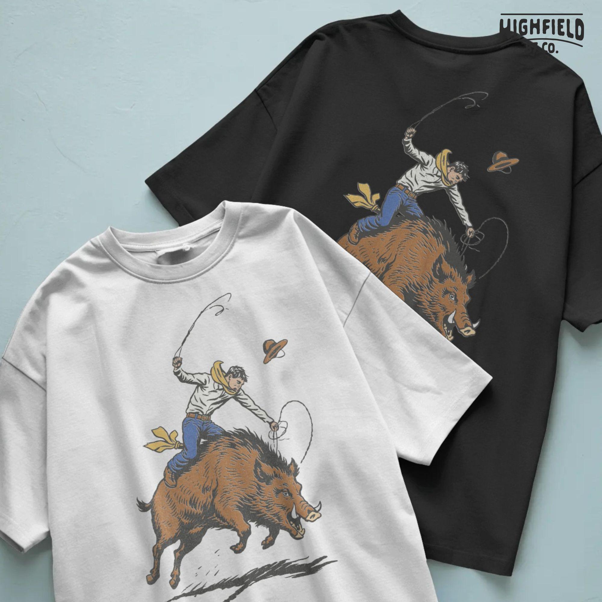 Boar Rodeo Wild Boar Riding PNG Cowboy Hog Rodeo Design, Funny Western Hunter ...