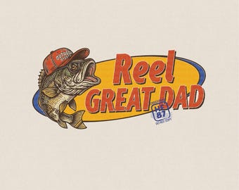 Reel Dad Bass Fishing Graphic Fathers Day Fishing (Digital Download)