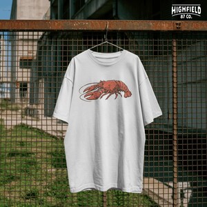 funny crawfish boil shirt design with bold text and seafood graphic, front and back PNG