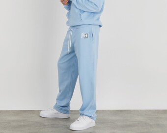 Joggers, straight leg, loose joggers, blue, sweatpants, mens joggers, comfy joggers, mens sweatpants, cotton joggers, streetwear