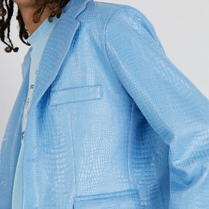 Blazer-Arctic Faux Croc Oversized image 4