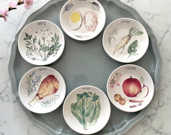 Handmade ceramic Seder plate | Passover plates | Serving platter | Wedding gift | Pesach | Judaica.