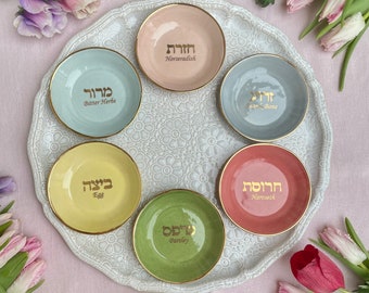 Handmade ceramic Seder plate | Passover plates | Serving platter | Wedding gift | Pesach | Judaica.