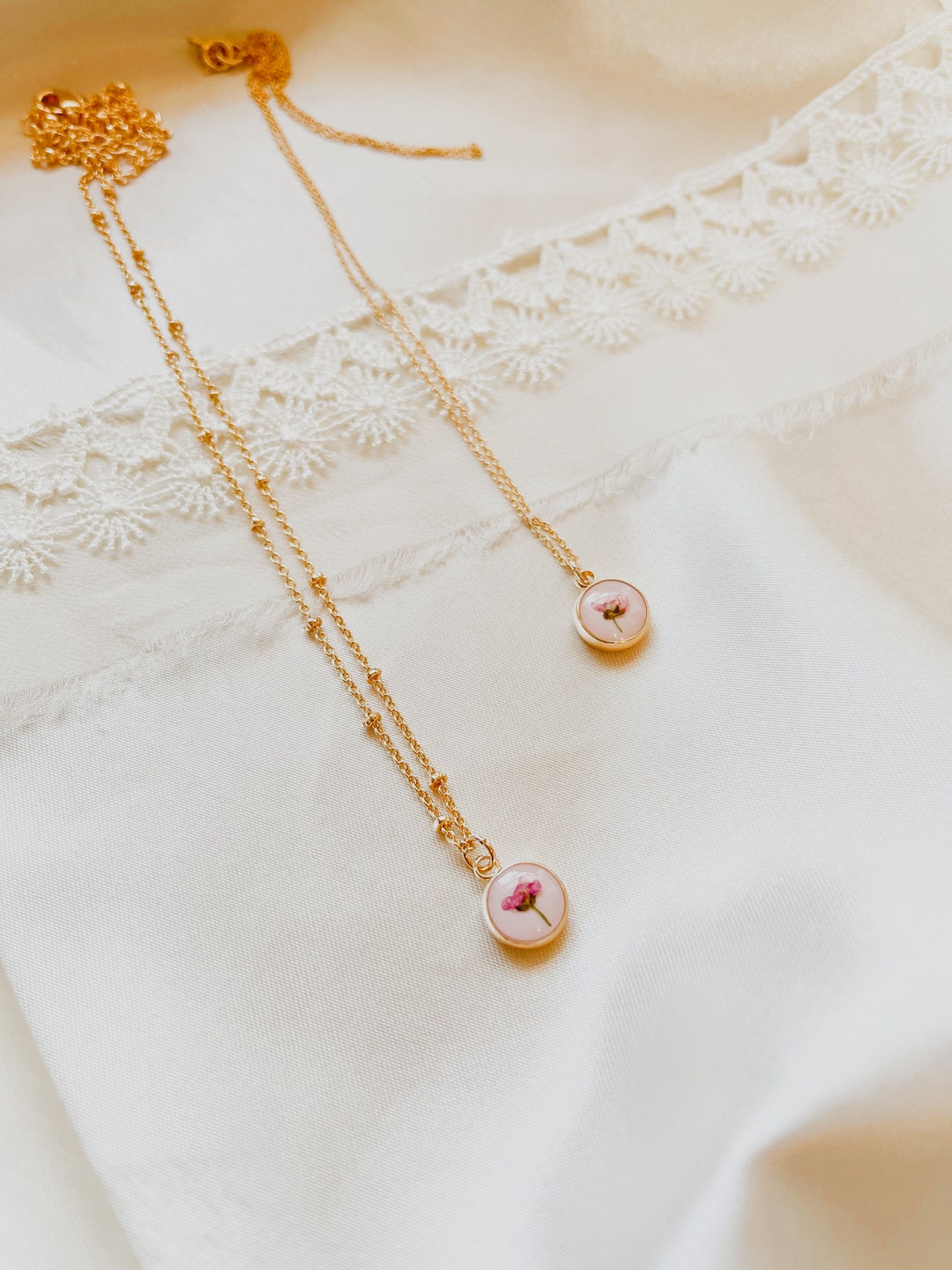 Josefina floral-appliqué necklace