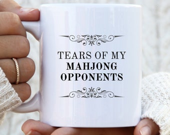 Funny Mahjong Coffee Mug, Mahjong Gifts, Mahjong Tea Cup, Grandma Birthday, Board Game Lover Gift Ideas, Funny Grandparents Anniversary