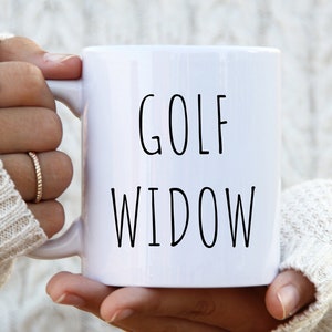 Funny Golfer Wife Coffee Mug, Golfer Girlfriend Cup, Golf Widow Mug, Golfer Wife Birthday, Golfer Wife Mother&#39;s Day, Golfer Girlfriend Gift