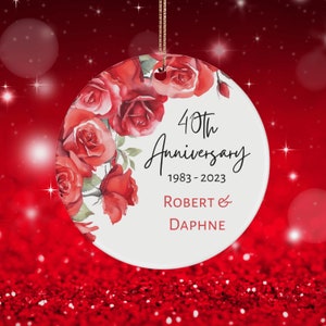 40th Anniversary Personalized, 40th Anniversary Gift For Parents, 40th Wedding Anniversary Gift, 40th Anniversary Gift, 40th Customized Gift