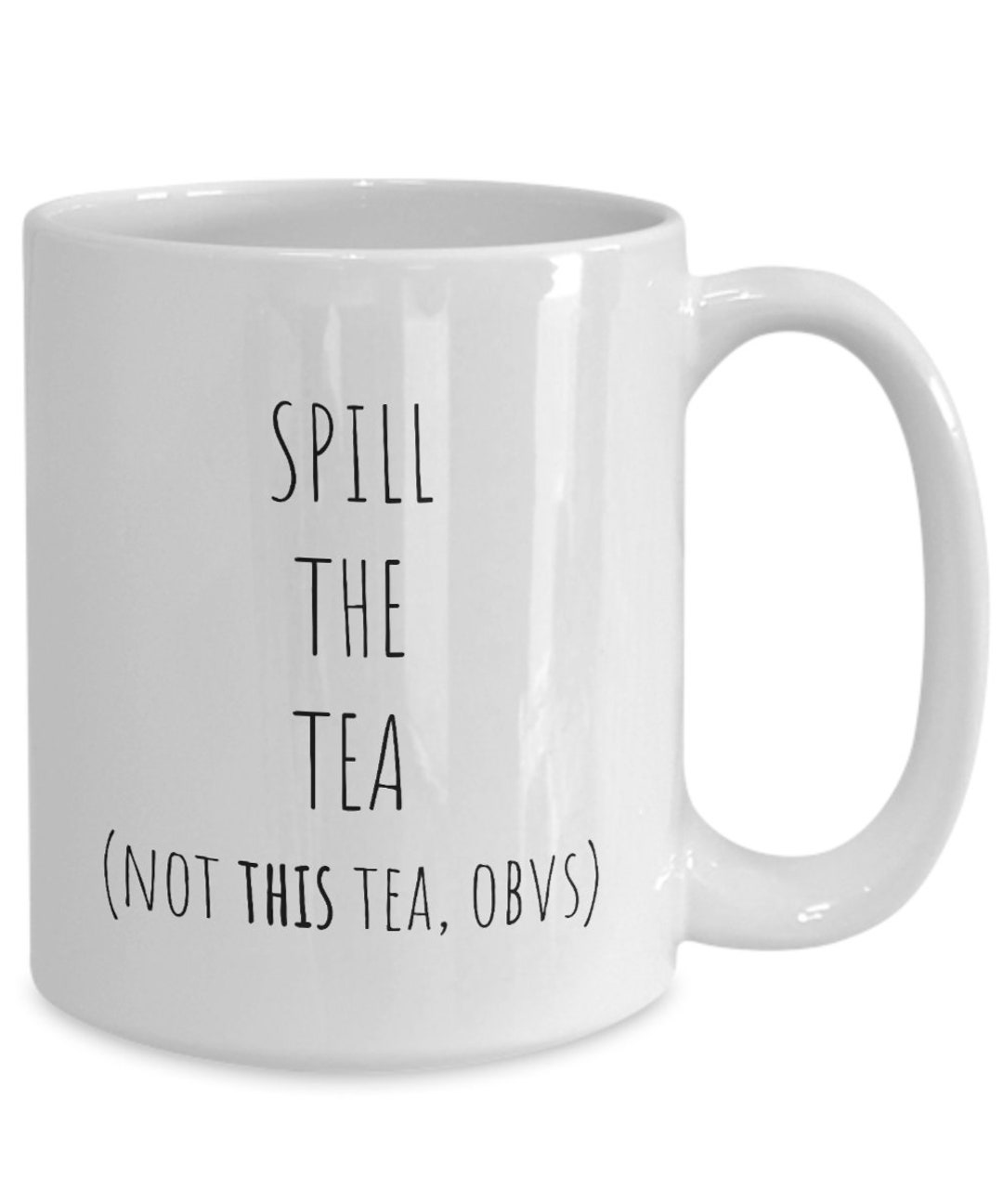 Spill the Tea Mug Gen Z Gifts Gen Z Slang Funny Tea Cup Etsy