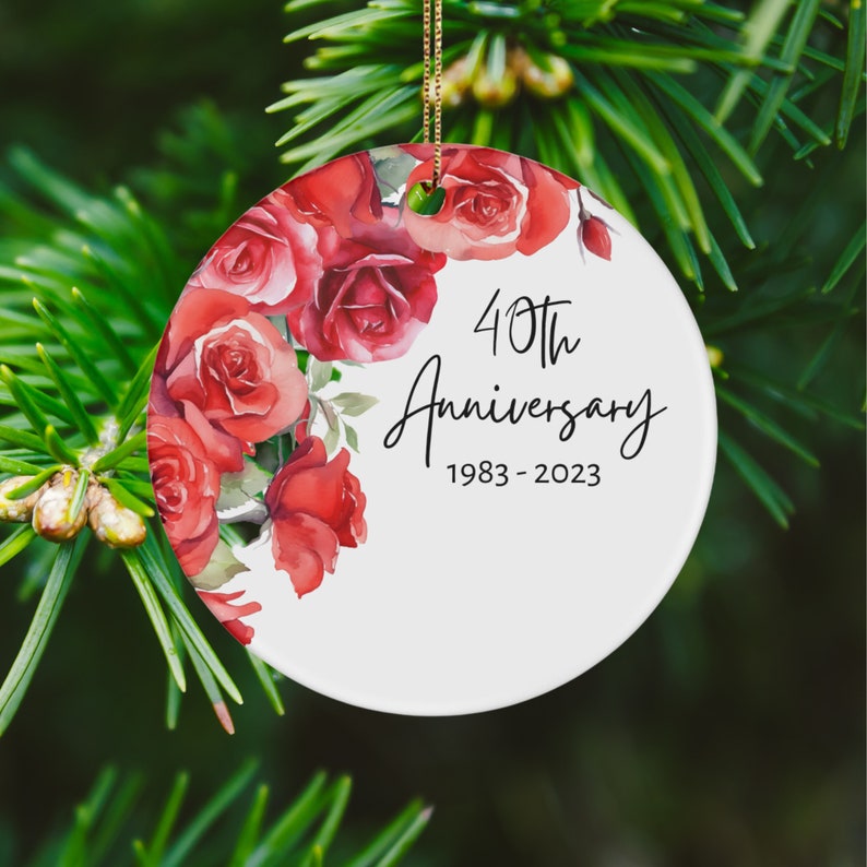 Personalized 40th Anniversary Photo Collage Gift For Couples, 40th