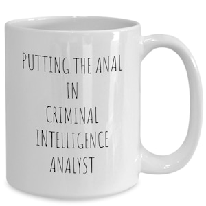 Funny Criminal Intelligence Analyst Mug, Criminal Intelligence Analyst Cup, Criminal Behavior Analyst Gifts, Criminologist Gifts, Coworker