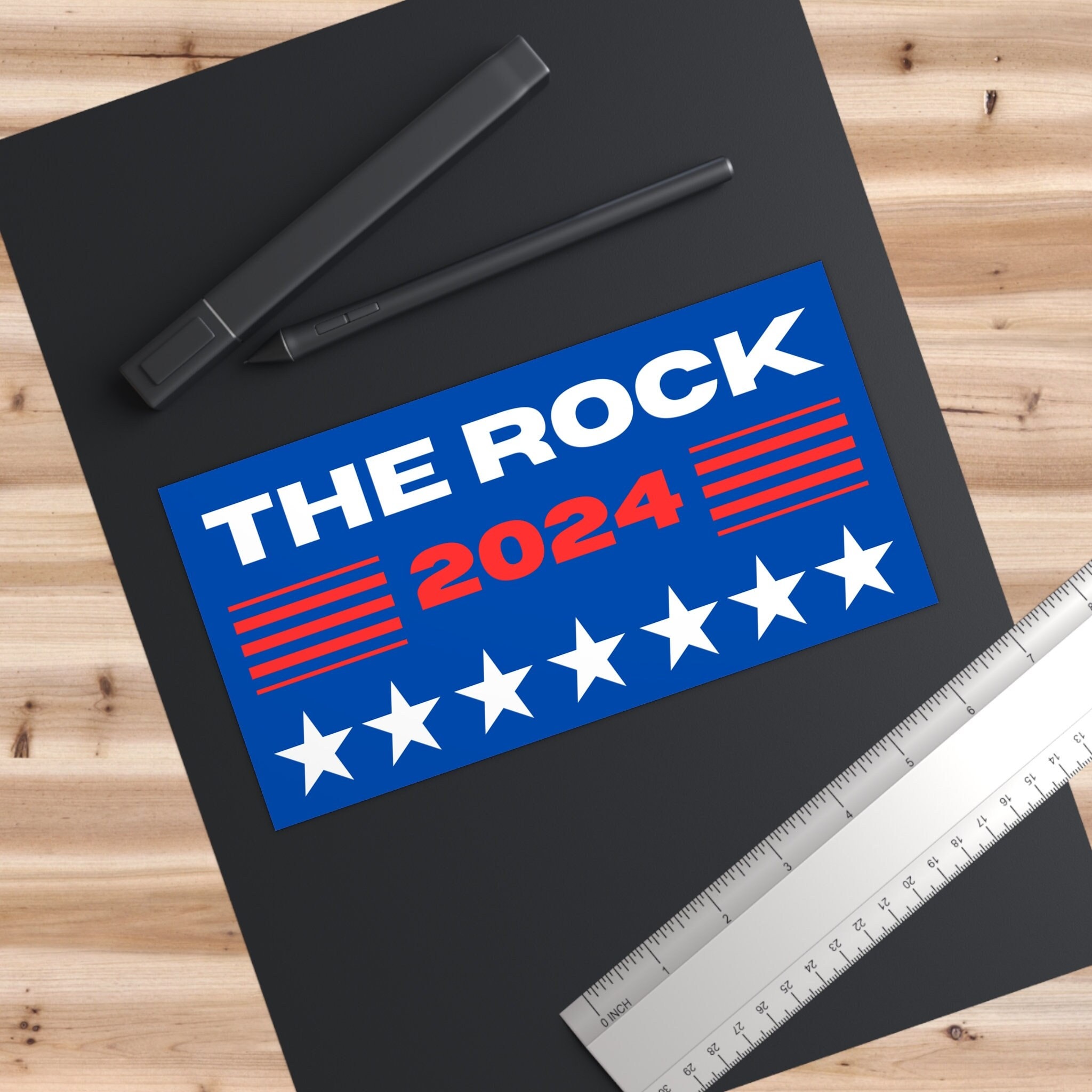 The Rock Face Sticker for Sale by MisterPlop