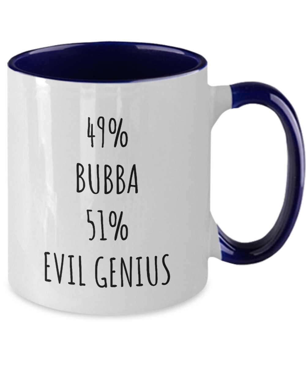 Best Cluckin' Bubba Ever Ceramic Coffee Mug - Funny Bubba Gift with Chicken  Rooster- Bubba Mug White/Red - 15oz