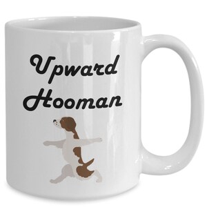 Funny Brittany Mug, Brittany Mom Mother&#39;s Day, Brittany Dad Birthday Gifts, Funny Dog Human Yoga Mug, Brittany Dog Lover Christmas Gift