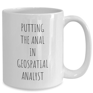 Funny Geospatial Analyst Mug, Geospatial Analyst Cup, Geospatial Analyst Gift, GIS Analyst Gifts, GIS Analyst Gifts, Inappropriate Gifts